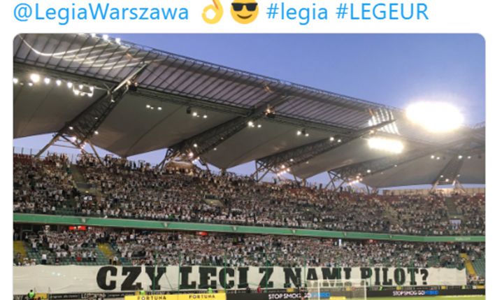 OPRAWA kibiców Legii podczas meczu z Europa FC :D